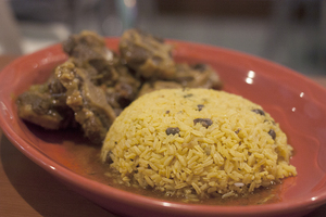 The oxtail stew and yellow rice at Las Delicias felt like eating a hearty, home-cooked meal. The oxtail’s natural flavor was emphasized.