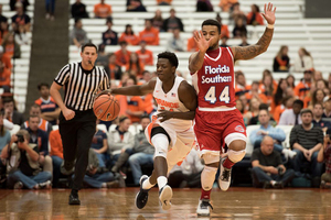 Kaleb Joseph scored 13 points in 15 minutes off the bench for Syracuse in a blowout win over Florida Southern on Sunday.