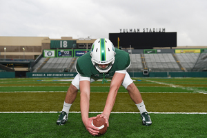 Aaron Golub goes through the same motions each time he takes the football field preparing to launch a long snap.