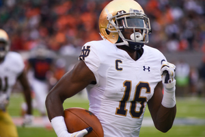 Torii Hunter Jr. runs free in open space against Syracuse on Saturday afternoon at MetLife Stadium.