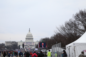 Donald Trump, who was sworn in as president on Friday, campaigned in Syracuse in the spring. 