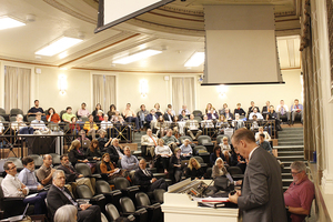 A report regarding student-athlete experiences at Syracuse University was presented to those in attendance at the first University Senate meeting of the semester on Wednesday afternoon.