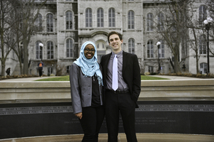 Ghufran Salih and Kyle Rosenblum, president-elect and vice president-elect, respectively, included diversity in their campaign for Student Association leadership.