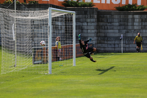 Lysianne Proulx, pictured earlier this season, allowed the winning goal to Louisville with nine seconds left in SU's game Sunday.