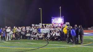 After Cicero-North Syracuse won, the Northstars celebrated the 100th win of head coach Dave Kline's career.