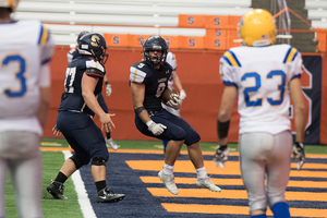 Areh Boni had a six-yard touchdown run late in Skaneateles' Class B Section III final win.