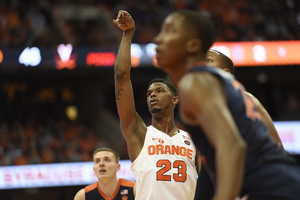 Frank Howard shoots a free throw against Virginia last season.