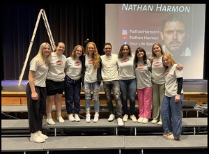 Ravan Marsell (fourth from left) tallied 89 goals, 66 assists, and 162 draw controls to help Indian River Central High School win the state's Section III Class C championship. But she's done a lot off the field too, serving as a member of Students Against Destructive Decisions.