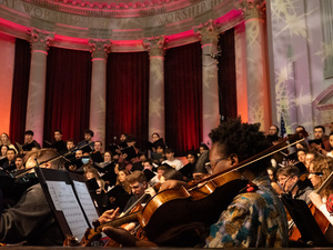 From the ensembles to the lighting crew, everybody who was a part of producing Holidays at Hendricks was present at the dress rehearsal. It was the first time that each group’s  months of practice came together in the same place. 
