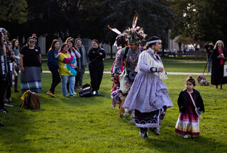 Those attending the event were asked to join in on dances, ranging from both traditional to contemporary. Children as young as three-years-old moved to the beat of the small drum that rang in each song.